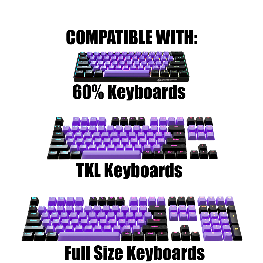 Black Lotus Keycap Set - Kraken Keycaps