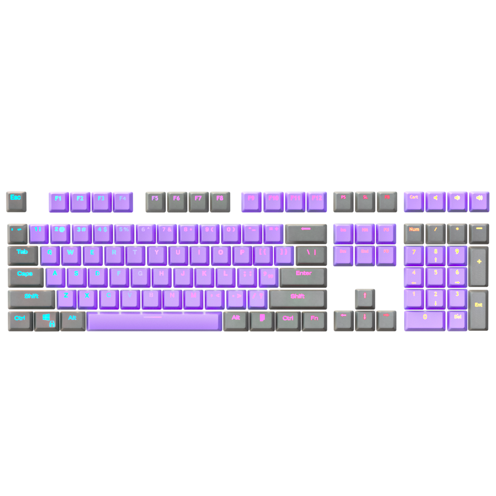 Purple Steel Keycap Set - Kraken Keycaps