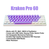PURPLE CLOUD Keyboard + COILED CABLE + MOUSE PAD Bundle