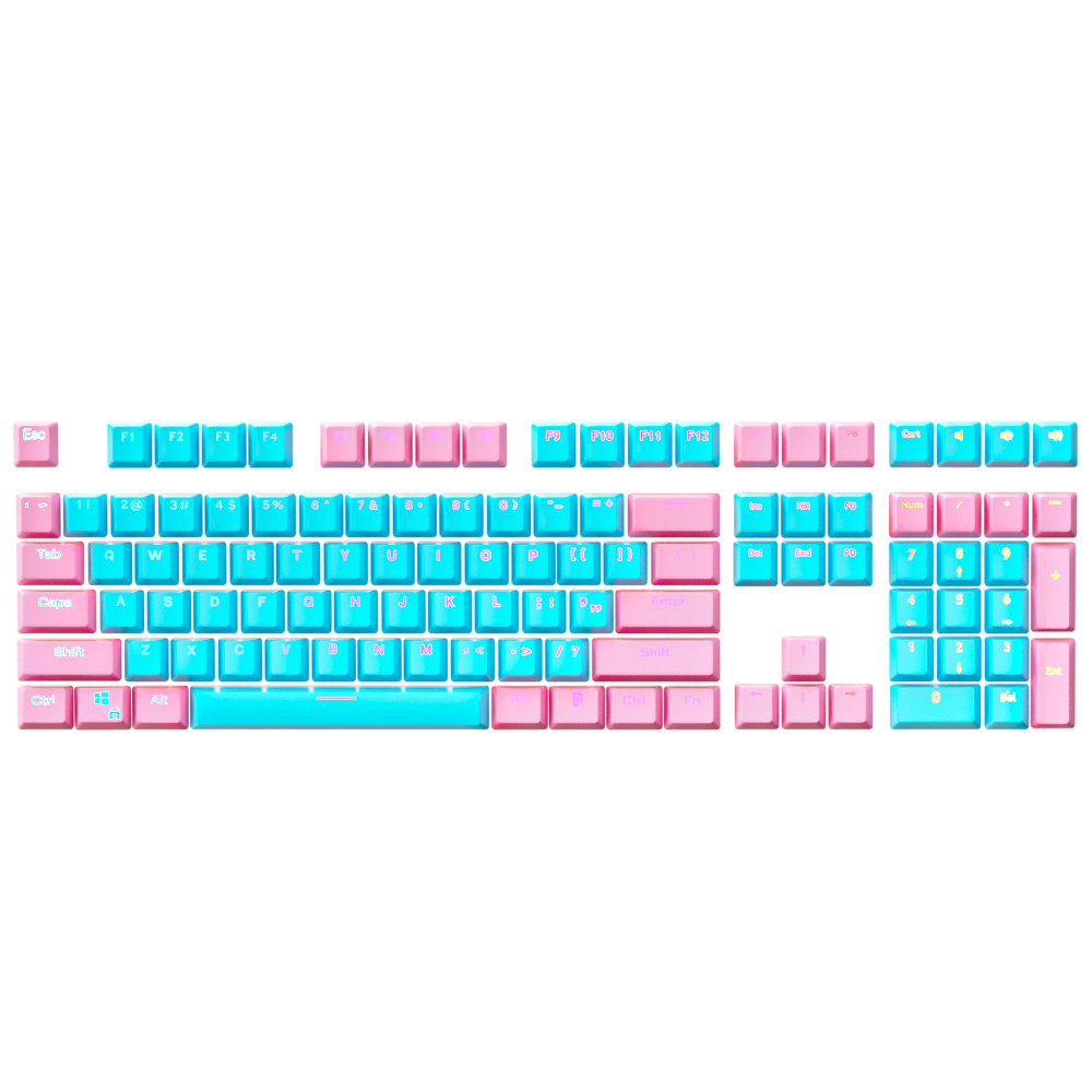 Reverse Cotton Candy Keycap Set - Kraken Keycaps – Kraken Keyboards