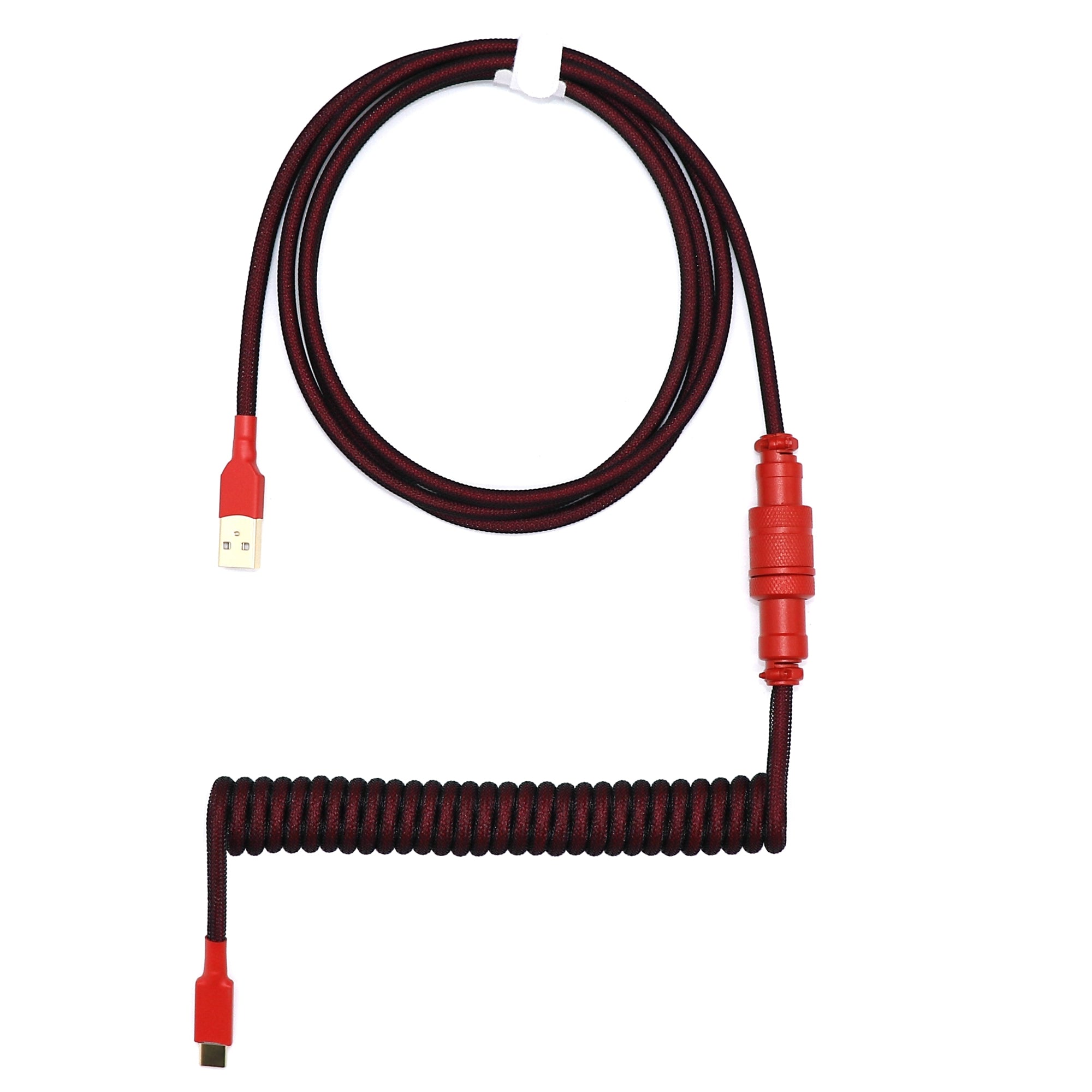 Coiled Keyboard Cable - BRED