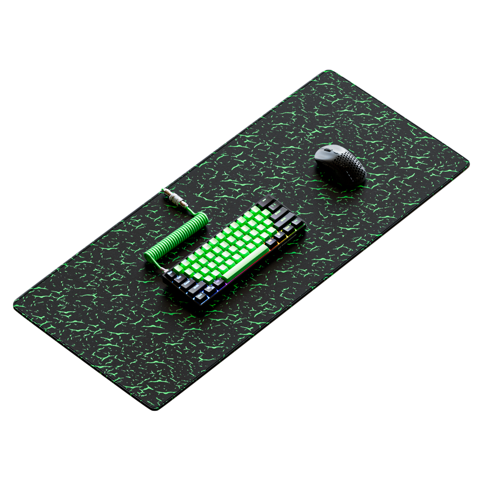 Kraken XXL Gaming Mouse Pad - Black & Green Tiger