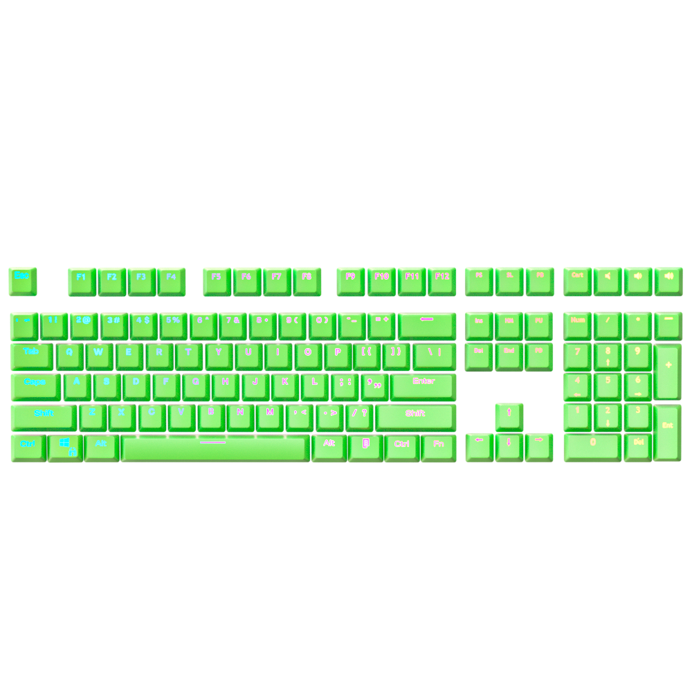 Pure Green Keycap Set - Kraken Keycaps