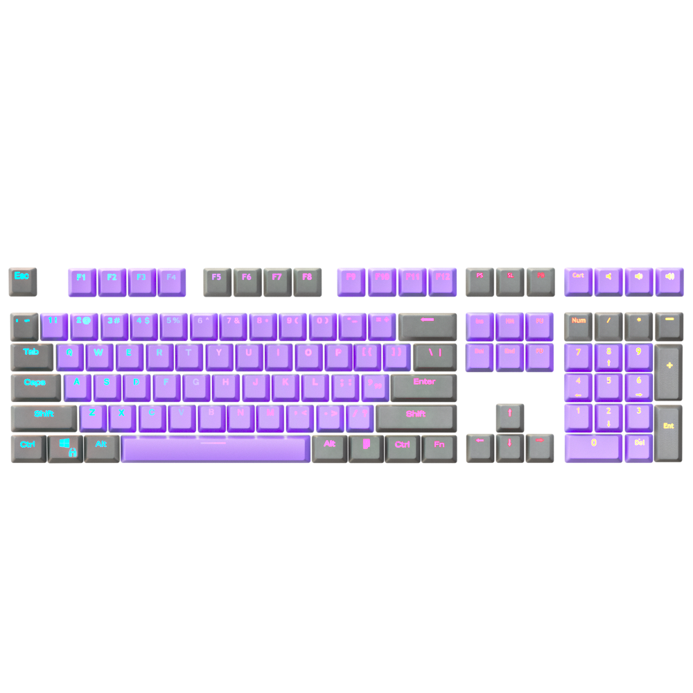 Purple Steel Keycap Set - Kraken Keycaps – Kraken Keyboards