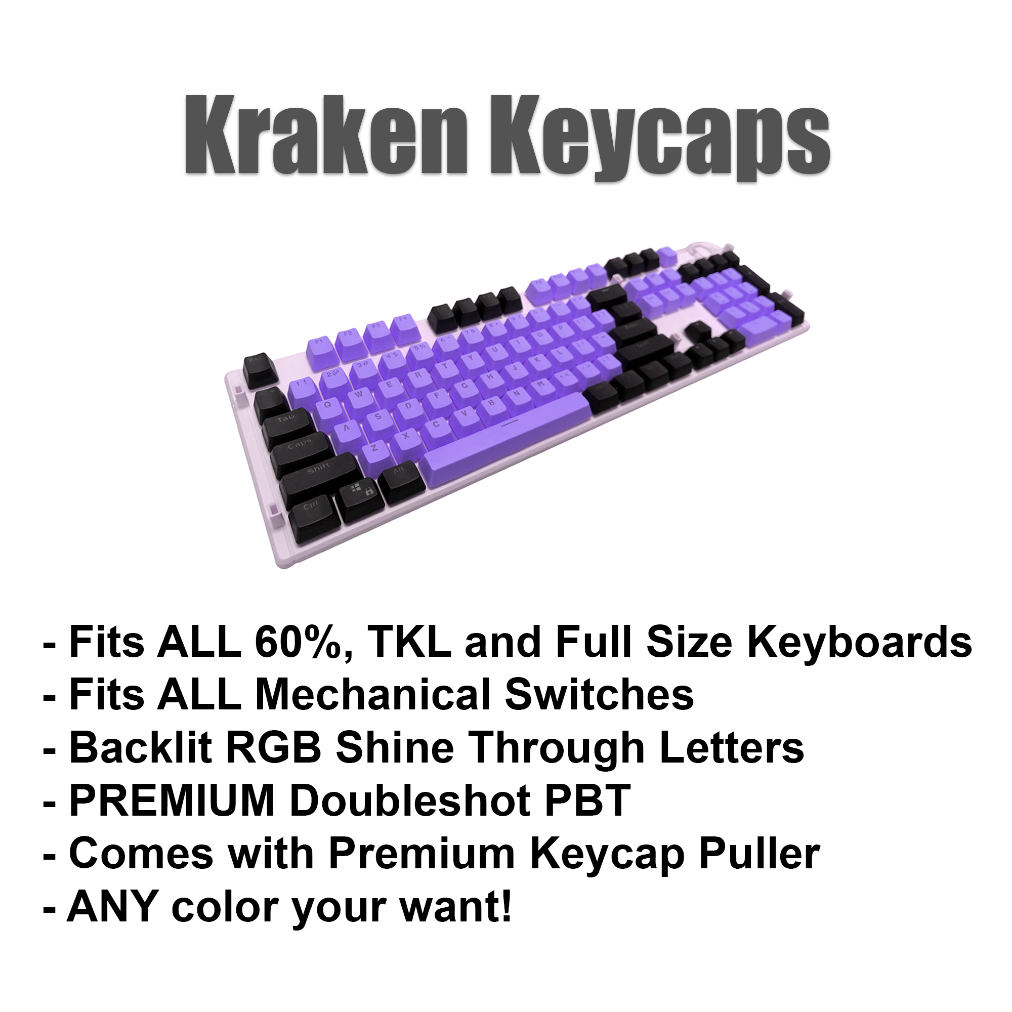 CUSTOM Keycap Set - Kraken Keycaps