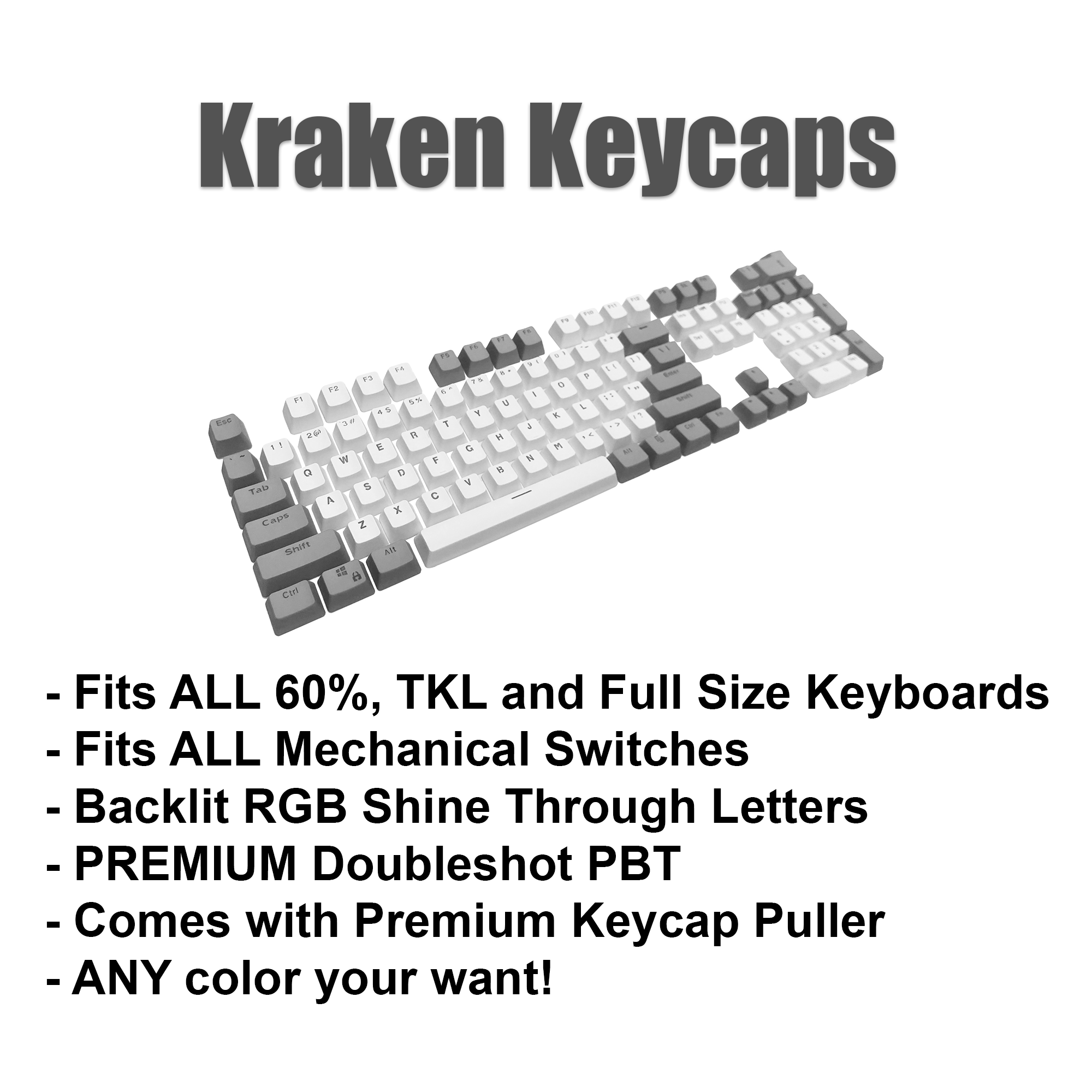 Wolf Keycap Set - Kraken Keycaps