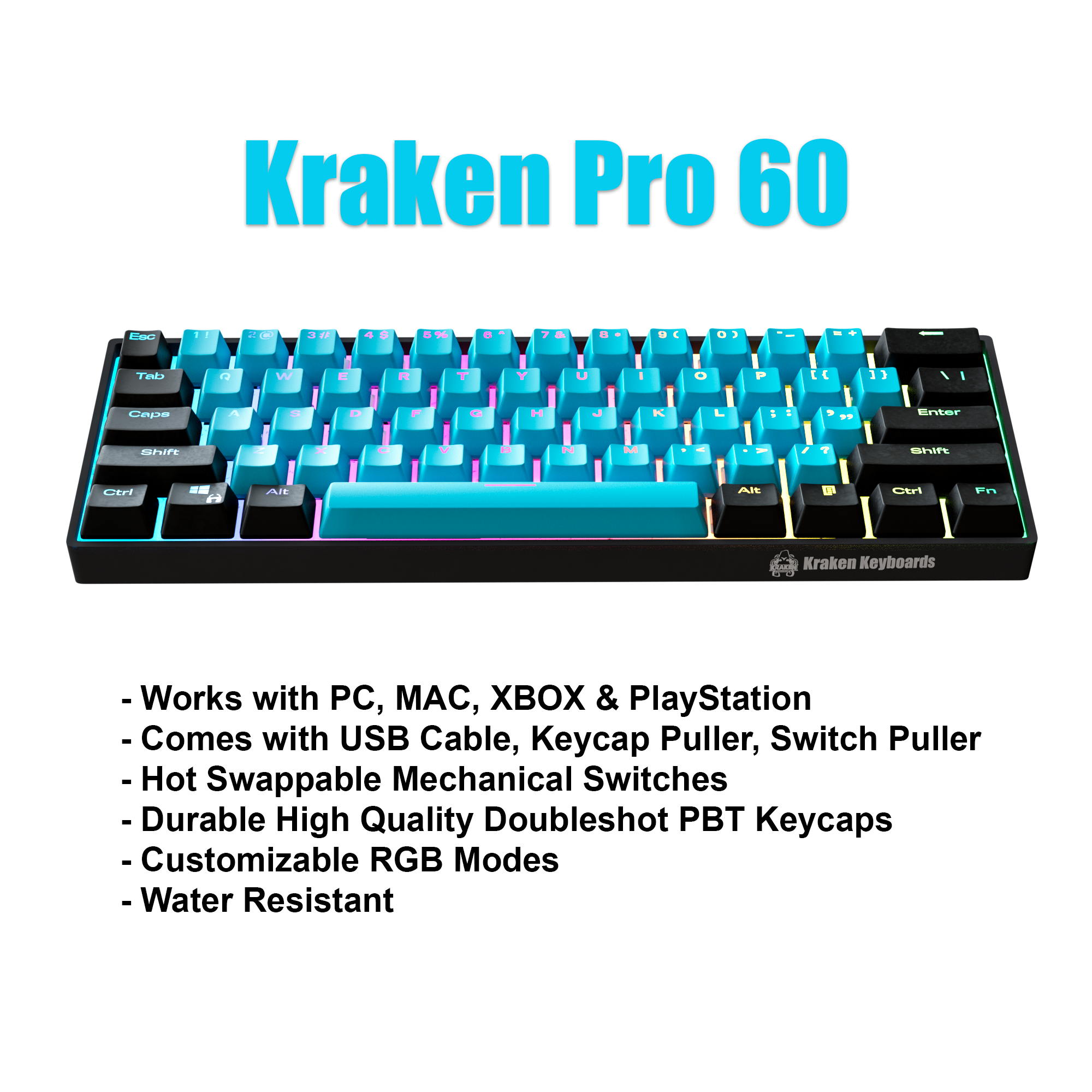 BRUISER Edition | Kraken Pro 60% Mechanical Keyboard | KRAKEN BRUISER Edition | Kraken Pro 60% Mechanical Keyboard | KRAKEN
