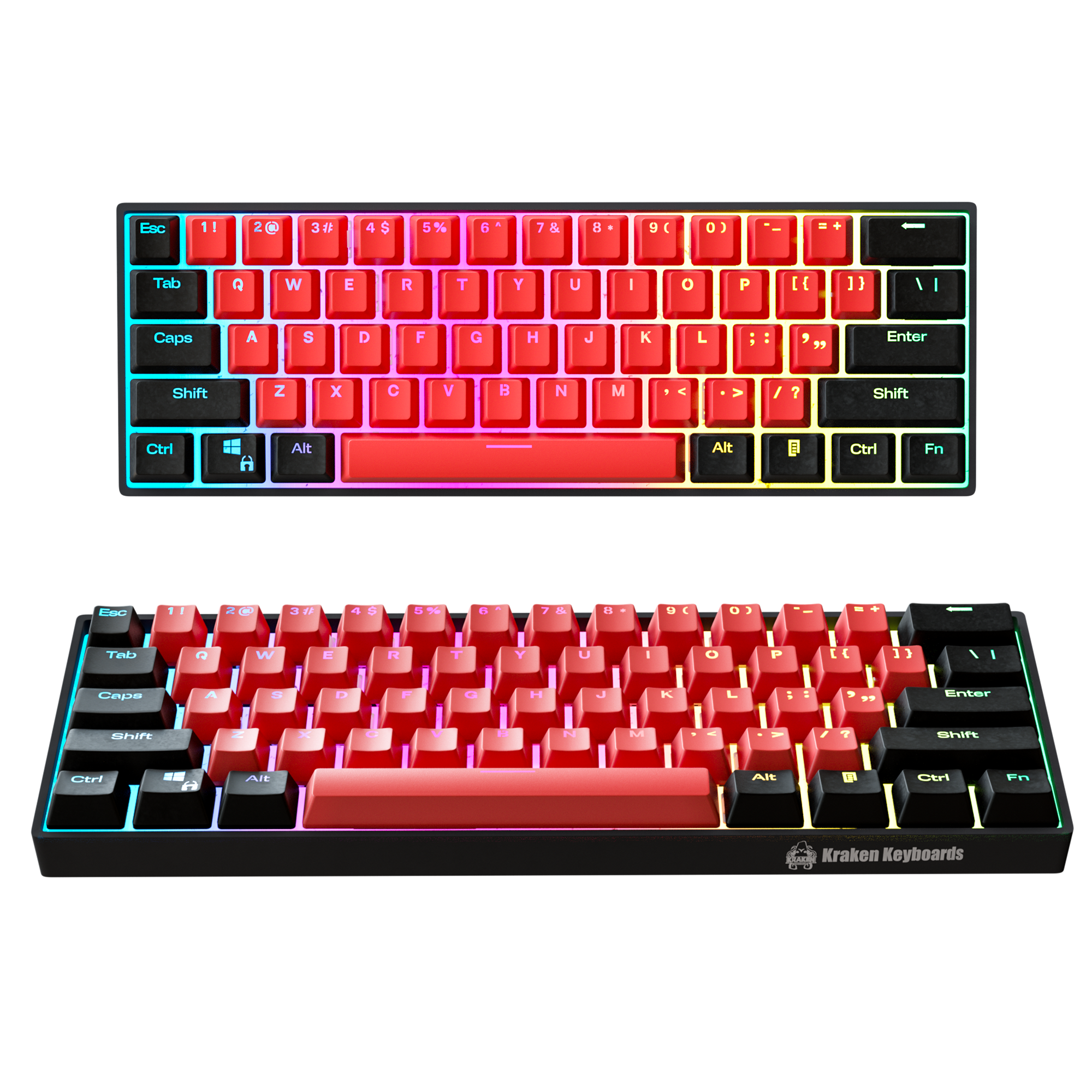 BRED Edition | Kraken Pro 60% Mechanical Keyboard | KRAKEN – Kraken Keyboards
