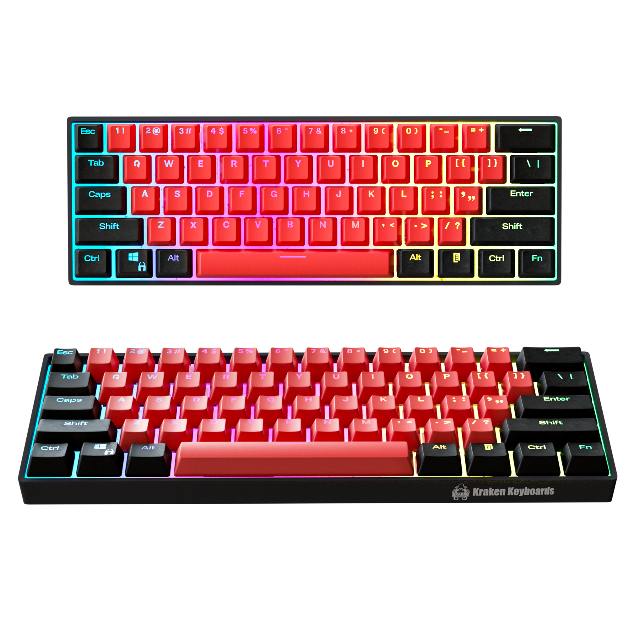 BRED Edition | Kraken Pro 60% Mechanical Keyboard | KRAKEN BRED Edition | Kraken Pro 60% Mechanical Keyboard | KRAKEN