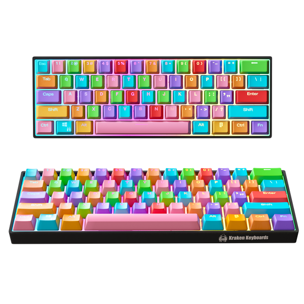 Apple キーリング レインボー RAINBOW Edition | Kraken Pro 60% Mechanical Keyboard | KRAKEN