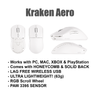 Kraken Aero - Ultra Lightweight Wireless Gaming Mouse - WHITEOUT