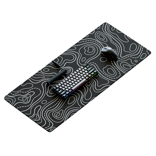 KRAKEN XXL TOPOGRAPHIC Gaming Mouse Pad - BLACK | BUY NOW – Kraken