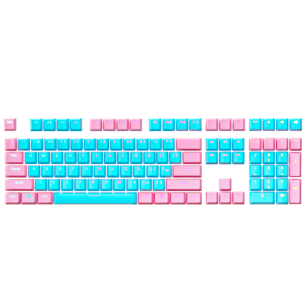 Reverse Cotton Candy Keycap Set - Kraken Keycaps – Kraken Keyboards