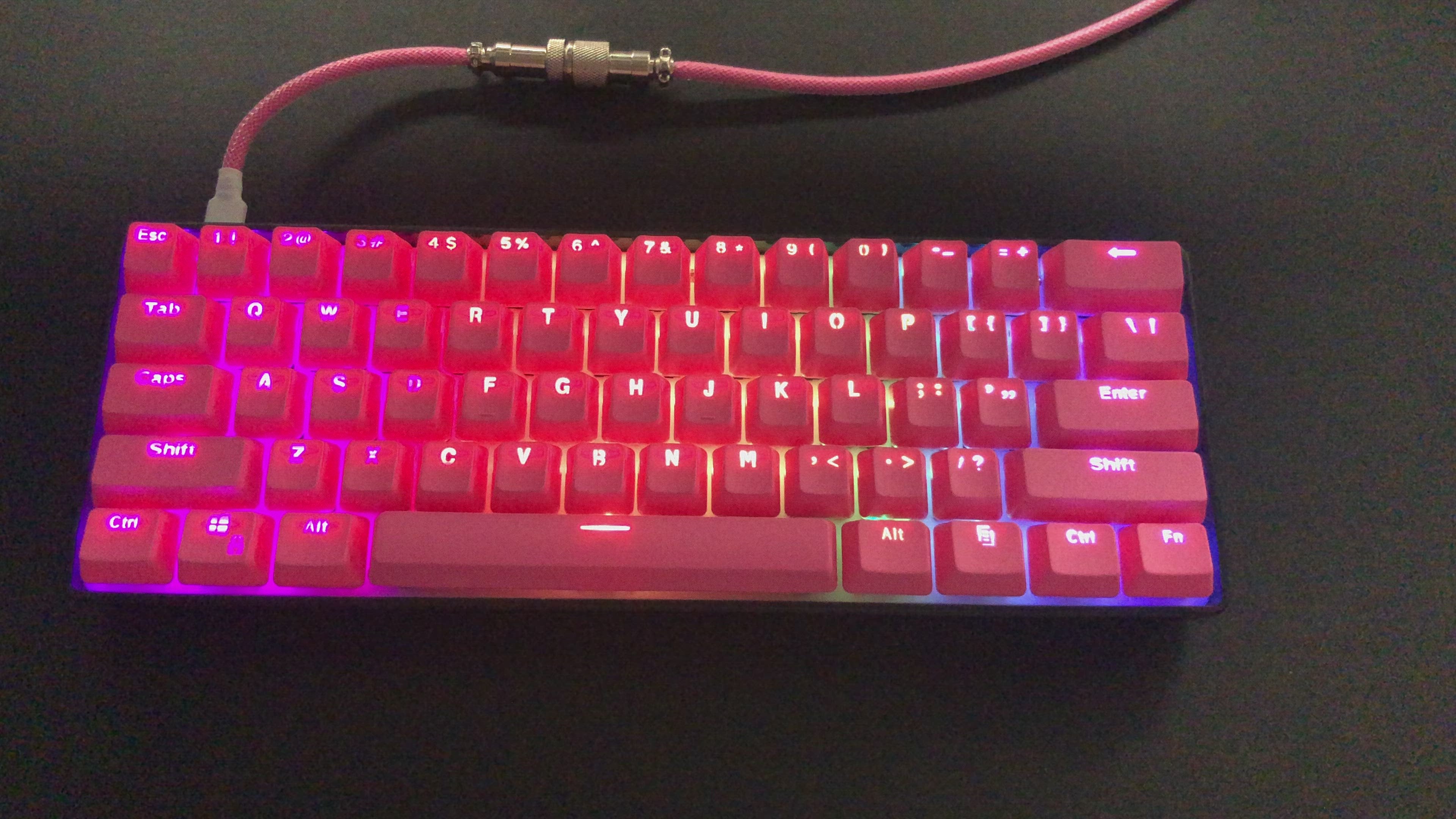 Pure Pink Keycap Set - Kraken Keycaps