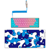 Load image into Gallery viewer, COTTON CANDY Keyboard + COILED CABLE + MOUSE PAD Bundle