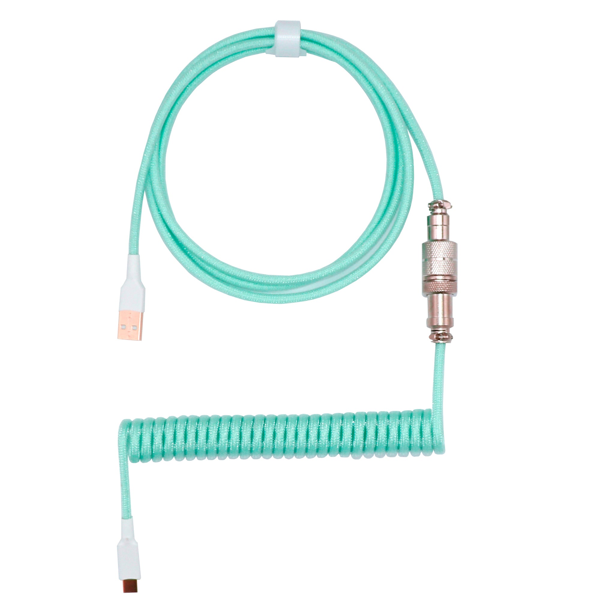 Coiled Keyboard Cable - MINT