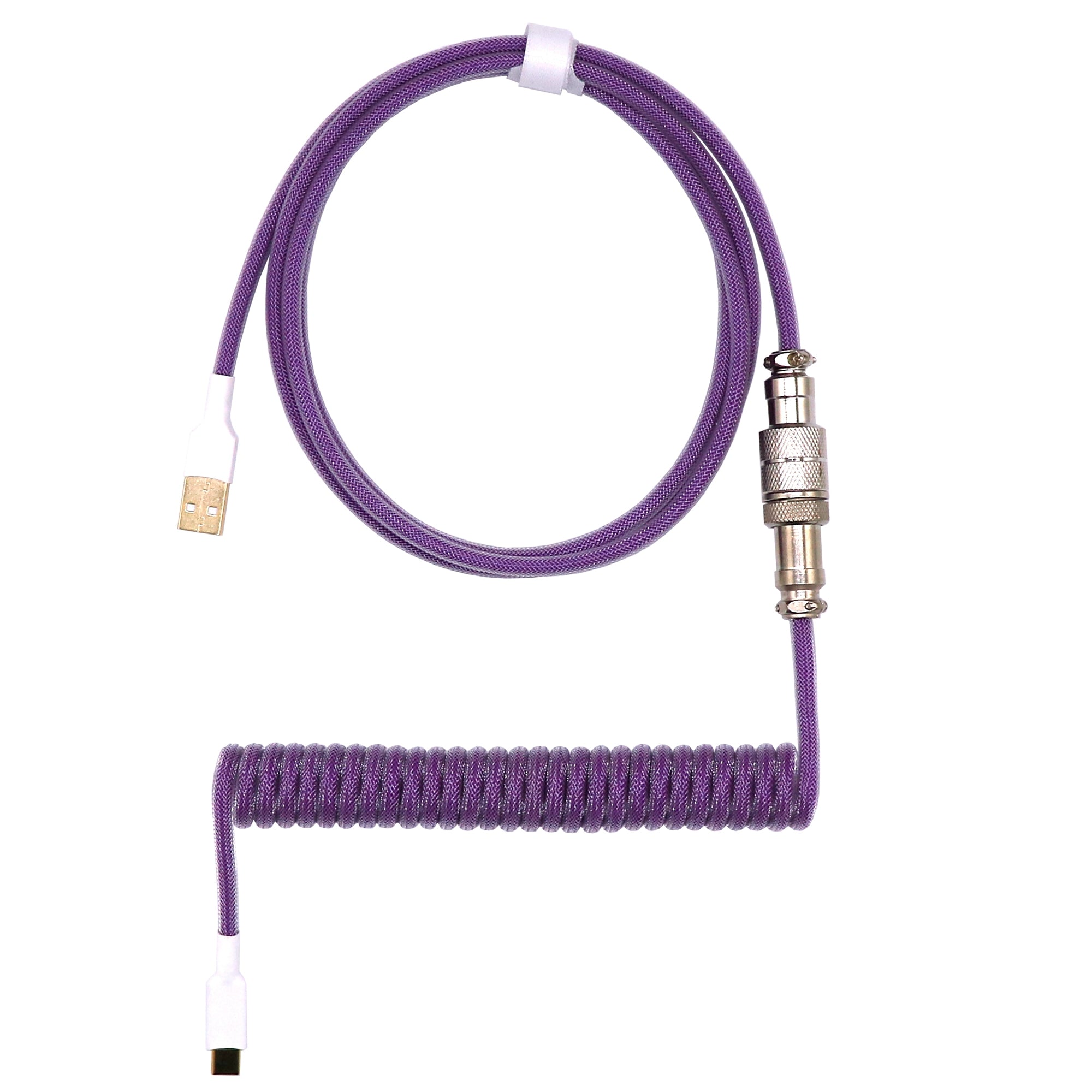 Coiled Keyboard Cable - PURPLE