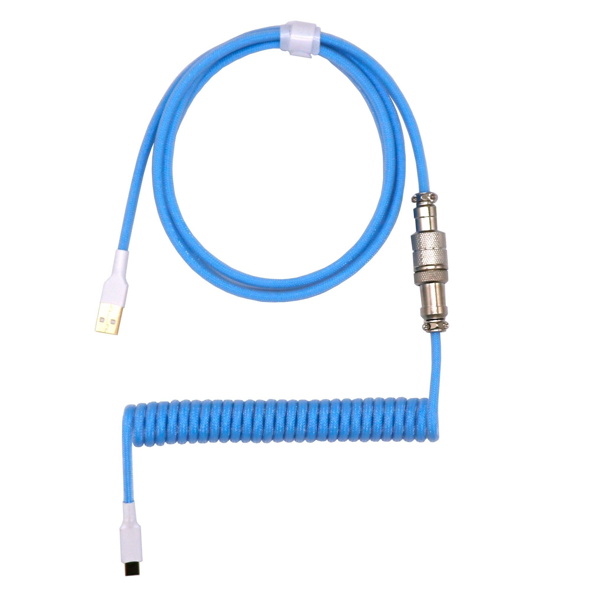 Coiled Keyboard Cable - SKY BLUE