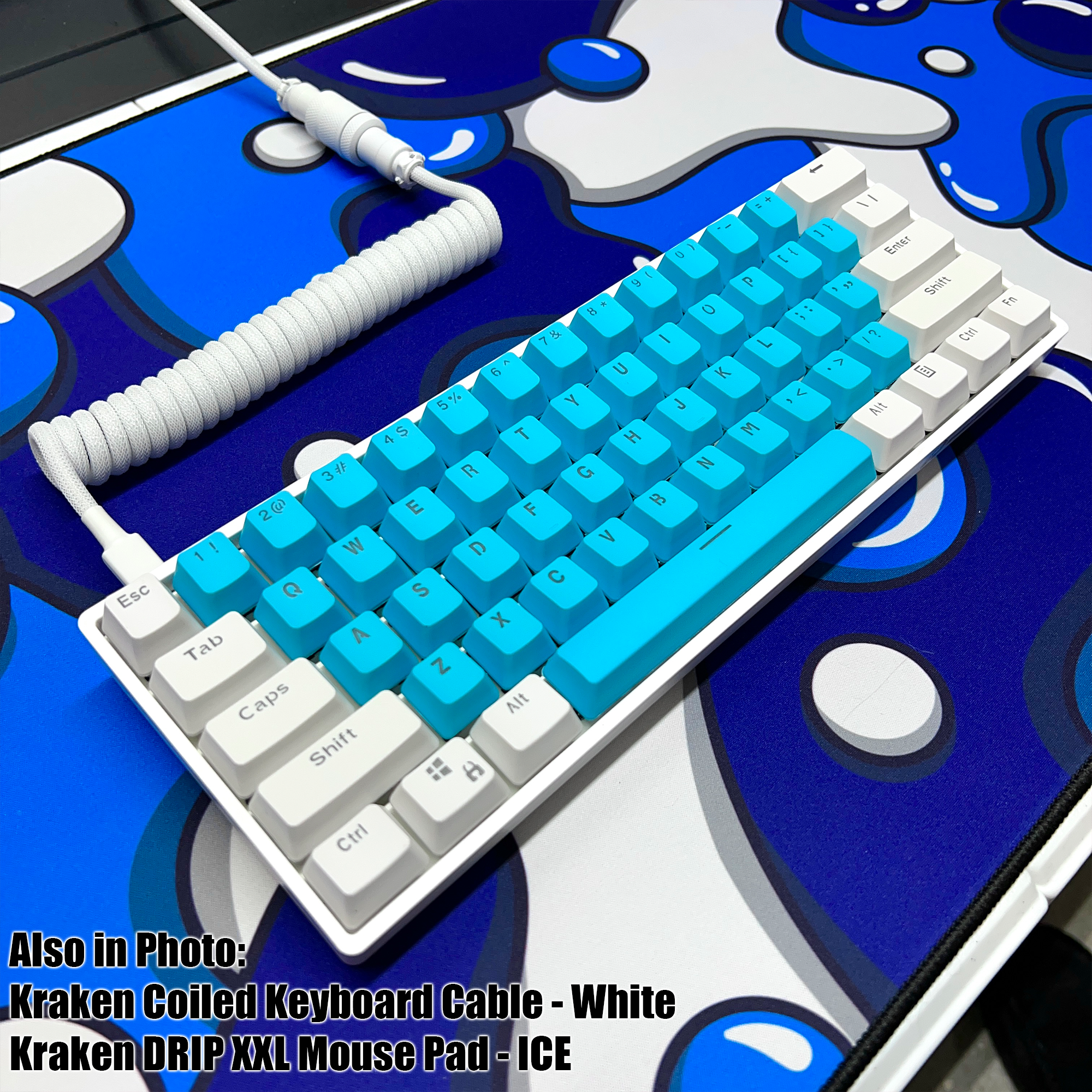 Kraken Pro 60  60% Mechanical Keyboard RGB Gaming Keyboard (Silver Speed  Switches) 